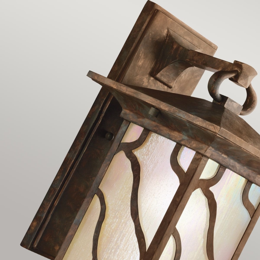 Quintiesse - Candeeiro de parede para exterior MORRIS L 1xE27/60W/230V IP44 bronze