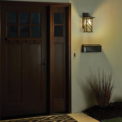 Quintiesse - Candeeiro de parede para exterior MORRIS L 1xE27/60W/230V IP44 bronze