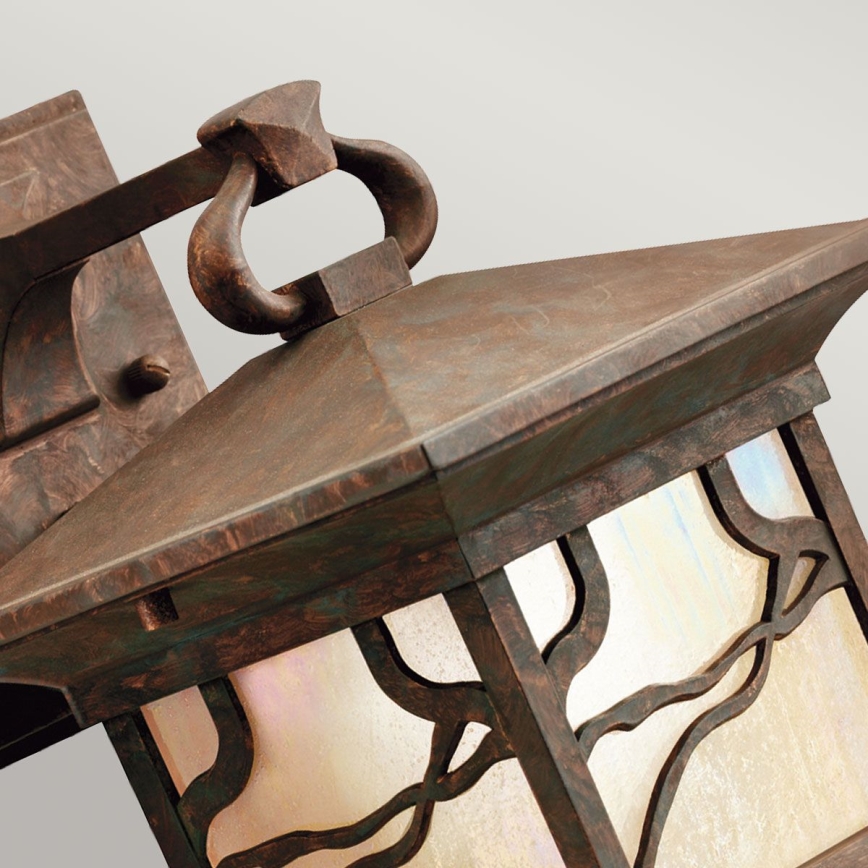 Quintiesse - Arandela de parede para exterior MORRIS M 1xE27/60W/230V IP44, acabamento em bronze