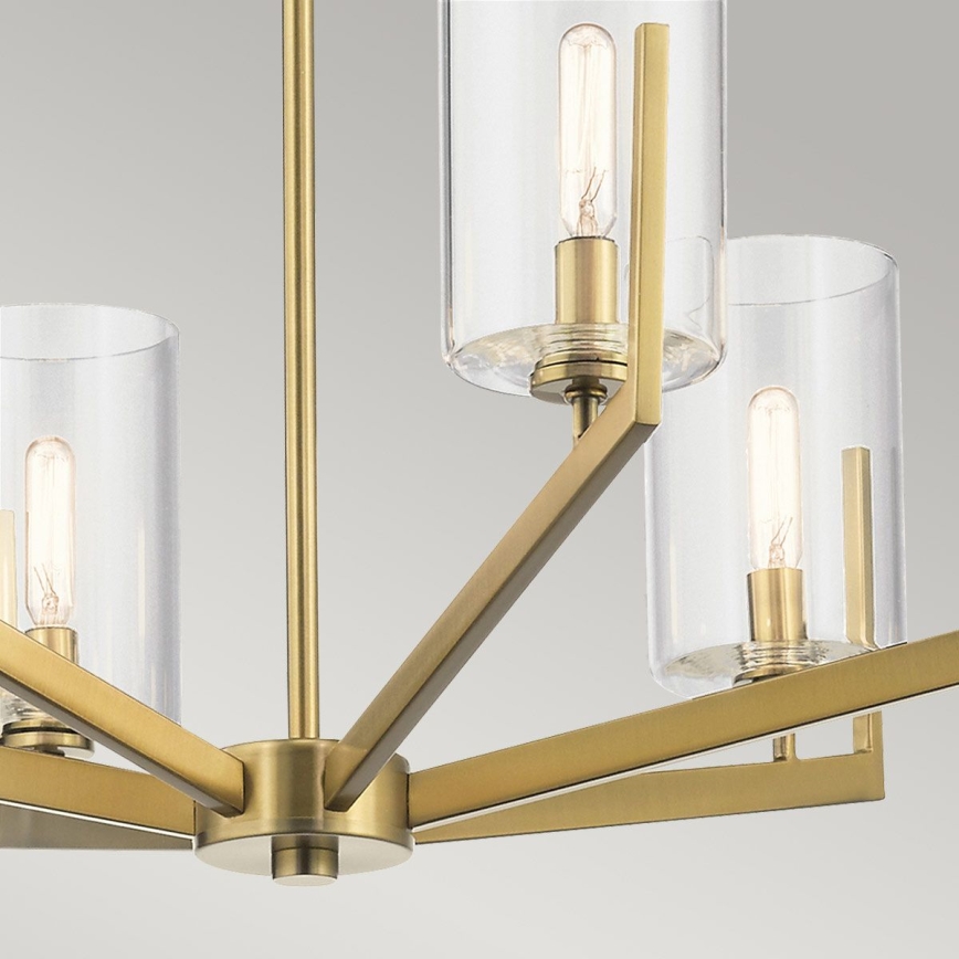Quintiesse - Lustre de haste NYE 6xE14/40W/230V Ø 71,1 cm dourado