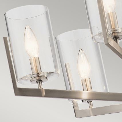 Quintiesse - Lustre em haste NYE 6xE14/40W/230V Ø 71,1 cm cromado mate