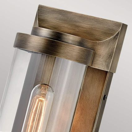 Quintiesse - Aplique de parede exterior PEARSON M 1xE27/60W/230V IP44 bronze
