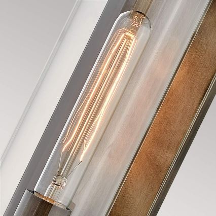 Quintiesse - Aplique de parede exterior PEARSON M 1xE27/60W/230V IP44 bronze