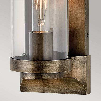 Quintiesse - Aplique de parede exterior PEARSON M 1xE27/60W/230V IP44 bronze