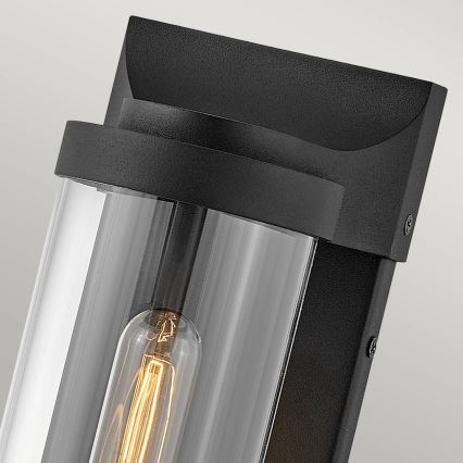 Quintiesse - Aplique de parede exterior PEARSON M 1xE27/60W/230V IP44 preto