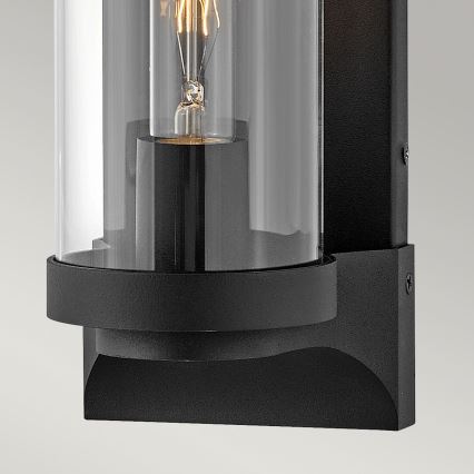 Quintiesse - Aplique de parede exterior PEARSON M 1xE27/60W/230V IP44 preto