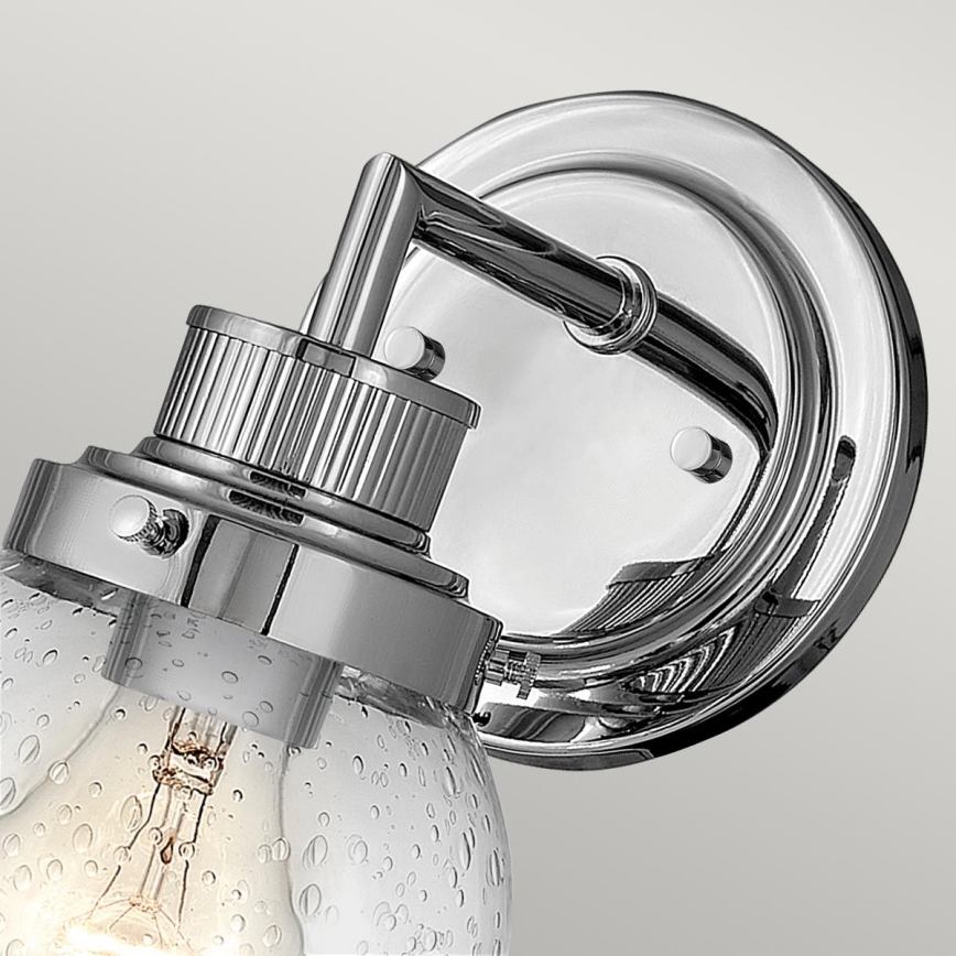 Quintiesse - Aplique de parede para casa de banho POPPY 1xE27/60W/230V IP44 cromo polido