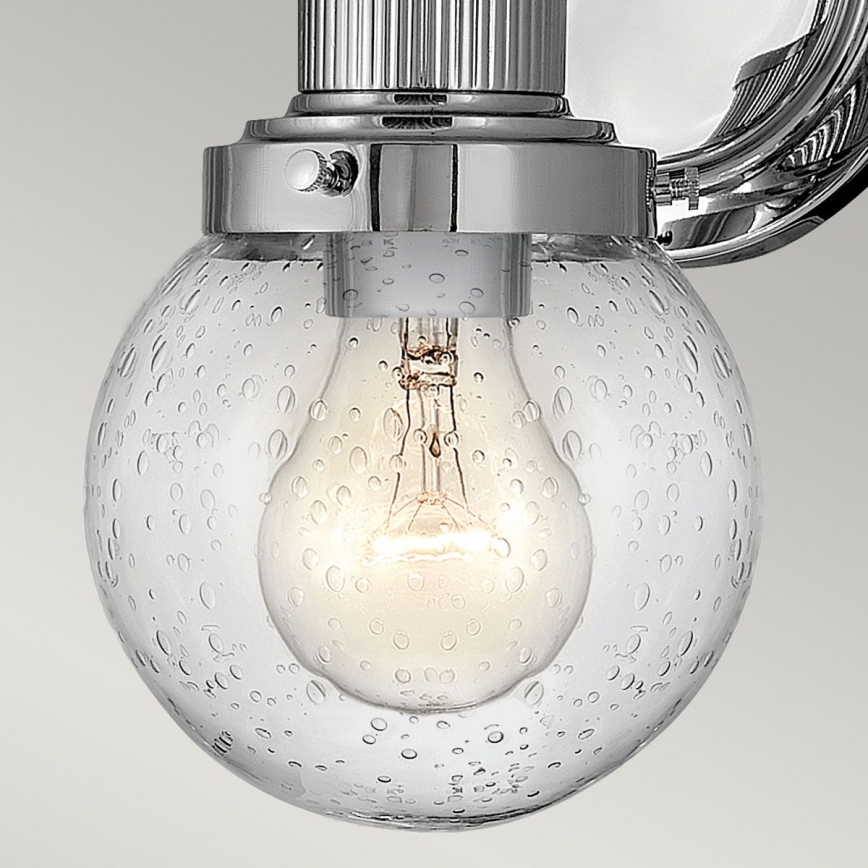 Quintiesse - Aplique de parede para casa de banho POPPY 1xE27/60W/230V IP44 cromo polido
