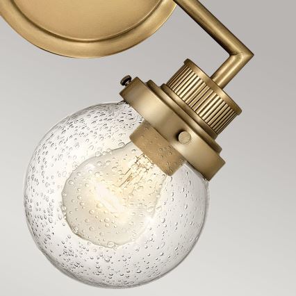 Quintiesse - Aplique de parede para casa de banho POPPY 2xE27/60W/230V IP44 dourado
