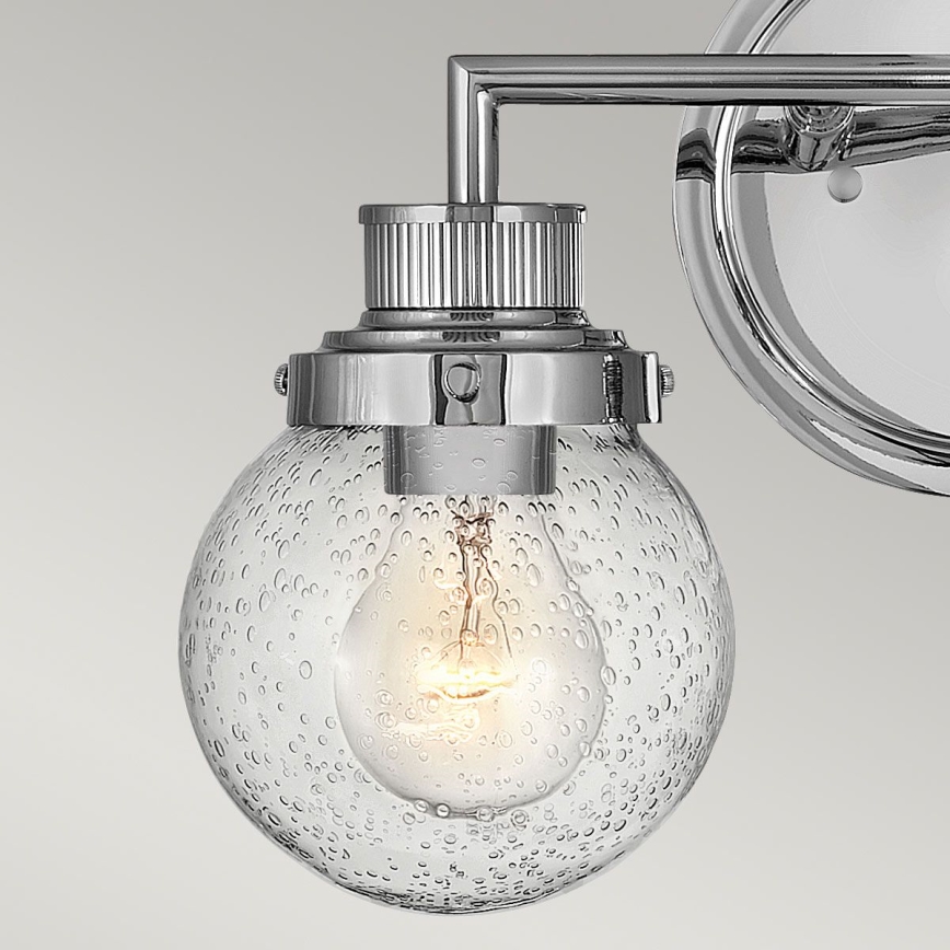 Quintiesse - Aplique de parede para casa de banho POPPY 2xE27/60W/230V IP44 cromado brilhante