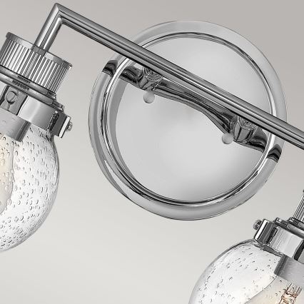 Quintiesse - Aplique de parede para casa de banho POPPY 2xE27/60W/230V IP44 cromado brilhante