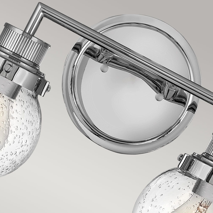 Quintiesse - Aplique de parede para casa de banho POPPY 2xE27/60W/230V IP44 cromado brilhante