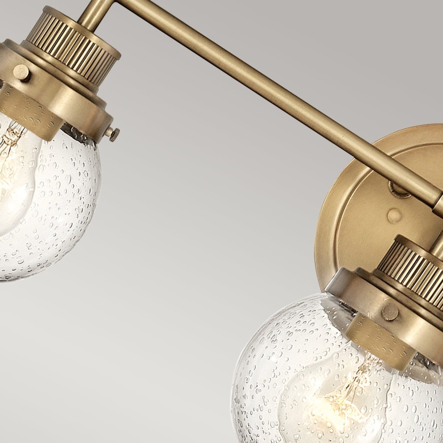 Quintiesse - Aplique de parede para casa de banho POPPY 3xE27/60W/230V IP44 dourado