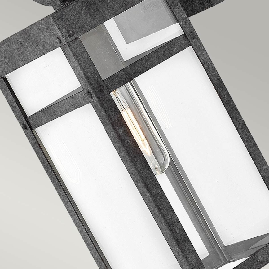 Quintiesse - Luminária de parede exterior PORTER M 1xE27/60W/230V IP44 preta