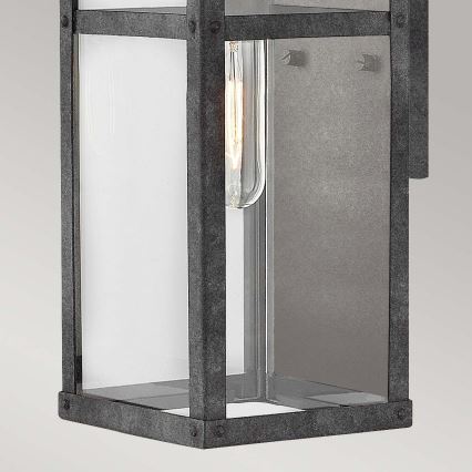 Quintiesse - Aplique de parede exterior PORTER S 1xE27/60W/230V IP44 preto