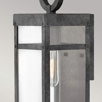 Quintiesse - Aplique de parede exterior PORTER S 1xE27/60W/230V IP44 preto