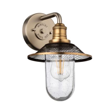 Quintiesse - Aplique de parede para casa de banho RIGBY 1xE27/40W/230V IP44 acabamento bronze