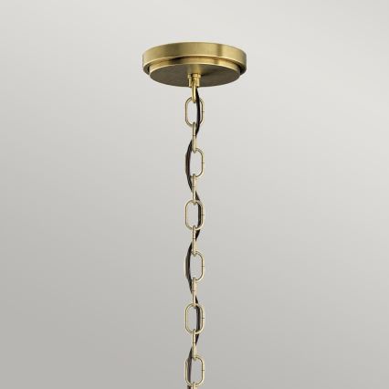 Quintiesse - Lustre suspenso em corrente ROUX 3xE27/60W/230V Ø 40,6 cm dourado