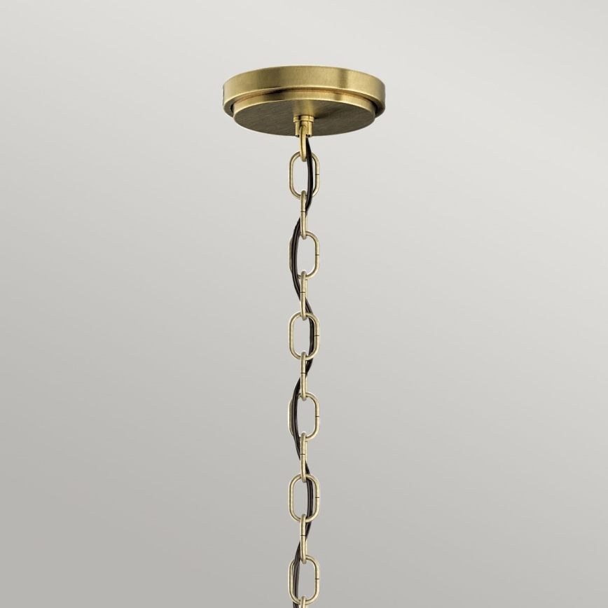 Quintiesse - Lustre suspenso em corrente ROUX 3xE27/60W/230V Ø 40,6 cm dourado