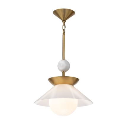 Quintiesse - Lustre de haste SAUCER M 1xE27/40W/230V, Ø 36,6 cm, dourado