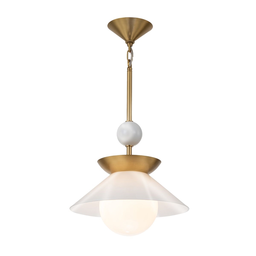 Quintiesse - Lustre de haste SAUCER M 1xE27/40W/230V, Ø 36,6 cm, dourado