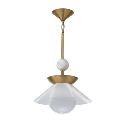 Quintiesse - Lustre de haste SAUCER M 1xE27/40W/230V, Ø 36,6 cm, dourado