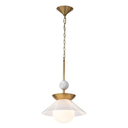 Quintiesse - Lustre de haste SAUCER M 1xE27/40W/230V, Ø 36,6 cm, dourado