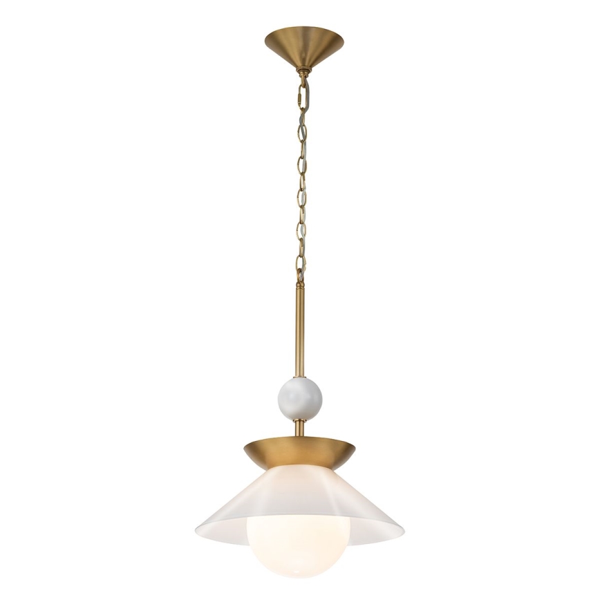 Quintiesse - Lustre de haste SAUCER M 1xE27/40W/230V, Ø 36,6 cm, dourado
