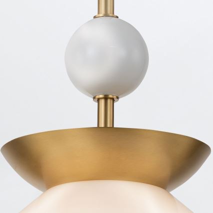Quintiesse - Lustre de haste SAUCER M 1xE27/40W/230V, Ø 36,6 cm, dourado