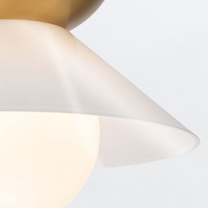 Quintiesse - Lustre de haste SAUCER M 1xE27/40W/230V, Ø 36,6 cm, dourado