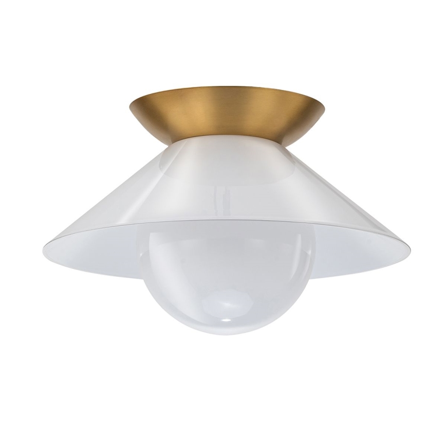 Quintiesse - Luminária de teto SAUCER 1xE27/40W/230V Ø 36,6 cm dourada