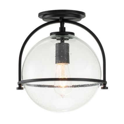 Quintiesse - Plafon SOMERSET 1xE27/60W/230V Ø 28,2 cm preto