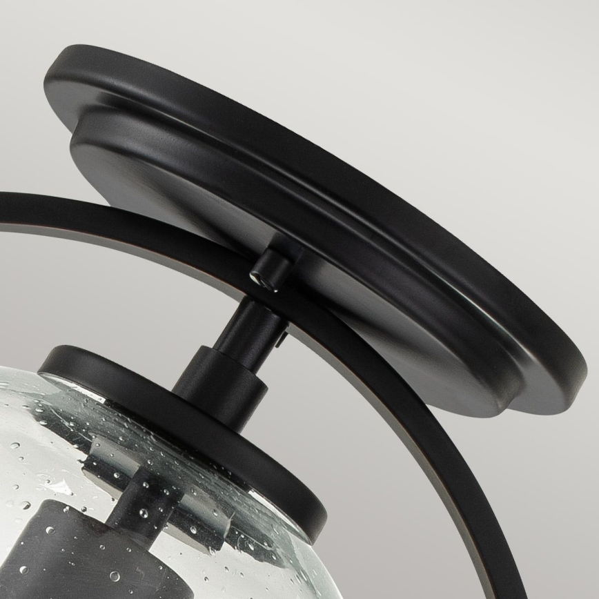 Quintiesse - Plafon SOMERSET 1xE27/60W/230V Ø 28,2 cm preto