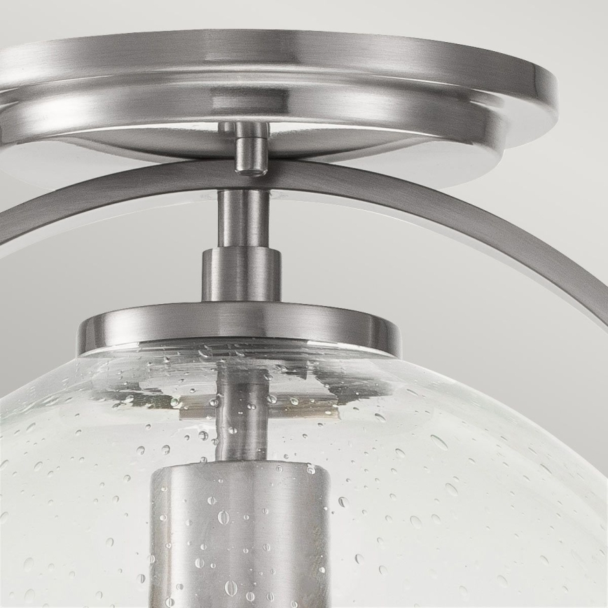 Quintiesse - Candeeiro de teto SOMERSET 1xE27/60W/230V, diâmetro 28,2 cm, acabamento cromado fosco