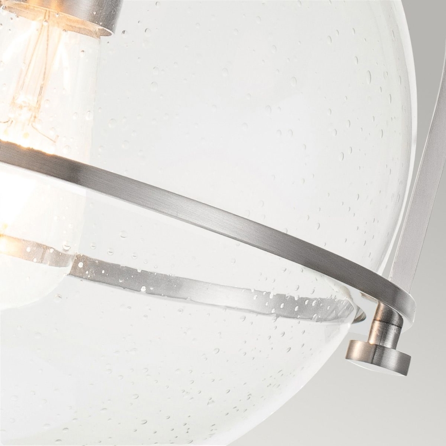 Quintiesse - Candeeiro de teto SOMERSET 1xE27/60W/230V, diâmetro 28,2 cm, acabamento cromado fosco