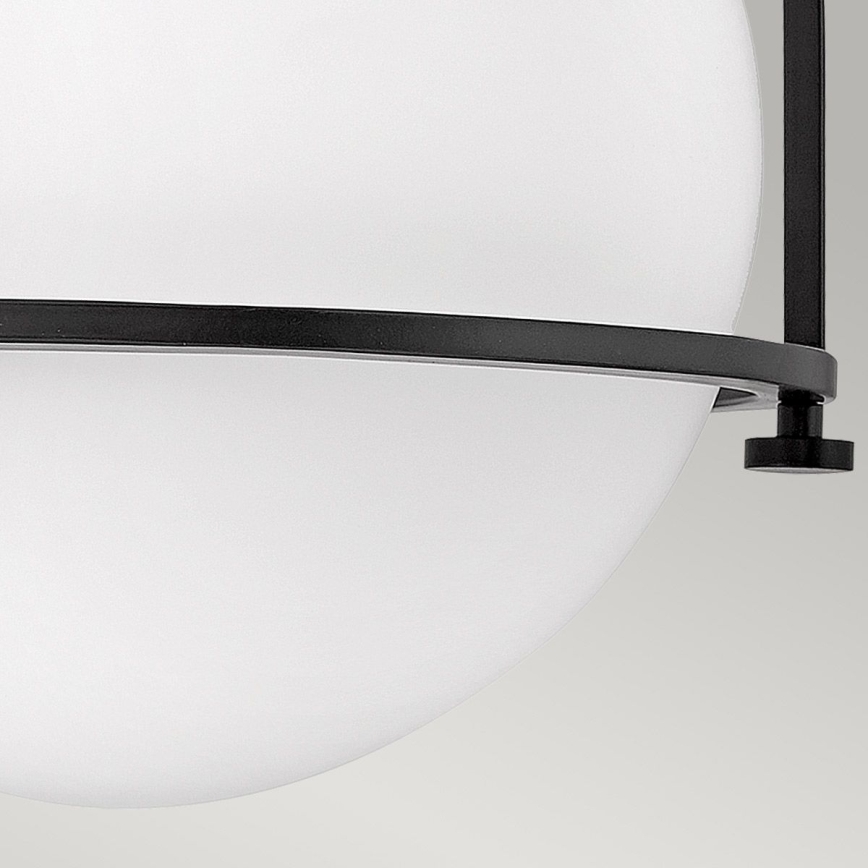 Quintiesse - Candeeiro de tecto SOMERSET 1xE27/60W/230V Ø 28,2 cm preto