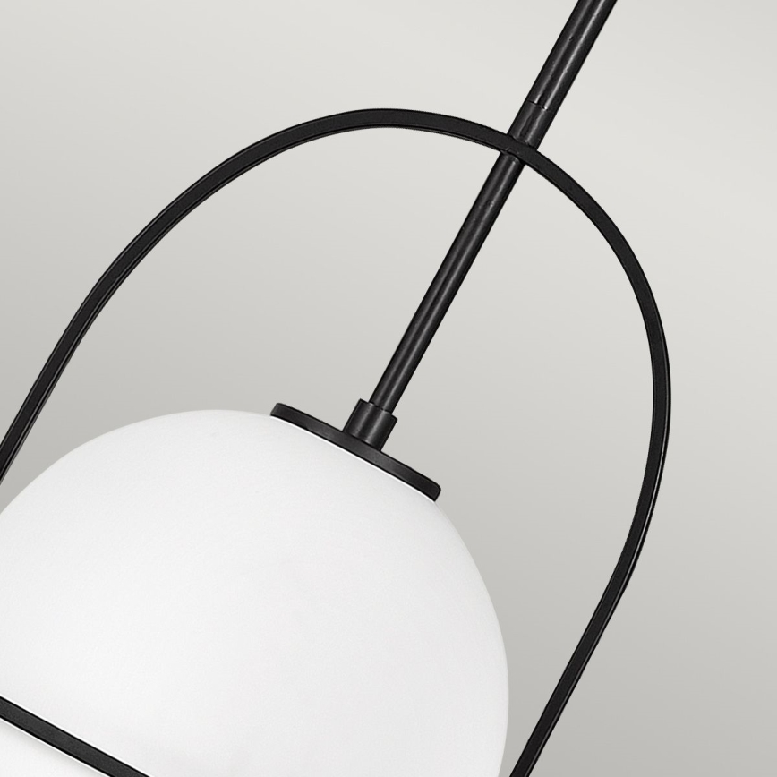Quintiesse - Lustre de haste SOMERSET 1xE27/60W/230V Ø 28,9 cm, preto