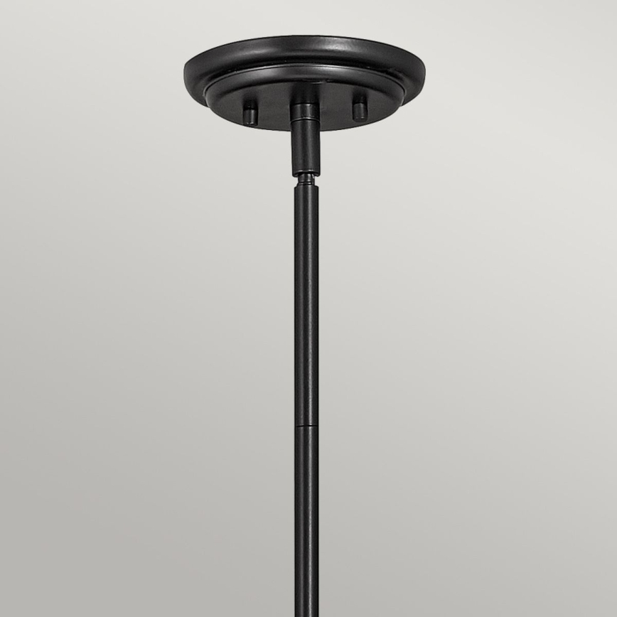 Quintiesse - Lustre de haste SOMERSET 1xE27/60W/230V Ø 28,9 cm, preto