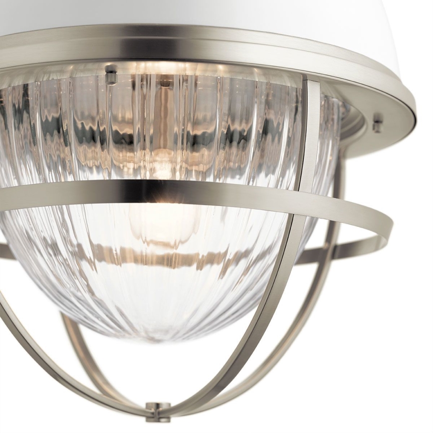 Quintiesse - Lustre em haste TOLLIS 1xE27/40W/230V diâmetro 40,8 cm cromado fosco