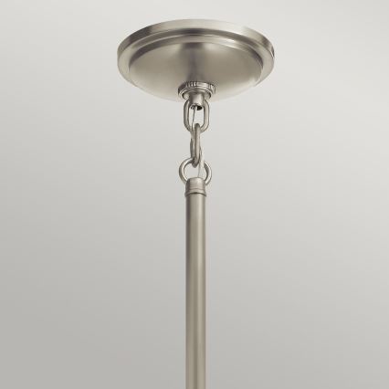 Quintiesse - Lustre em haste TOLLIS 1xE27/40W/230V diâmetro 40,8 cm cromado fosco