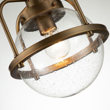 Quintiesse - Candeeiro exterior de haste TRIOCENT 1xE27/40W/230V Ø 24 cm IP44 bronze