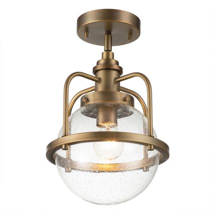 Quintiesse - Candeeiro exterior de haste TRIOCENT 1xE27/40W/230V Ø 24 cm IP44 bronze