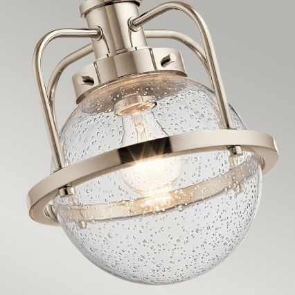 Quintiesse - Lustre exterior em haste TRIOCENT 1xE27/40W/230V IP44 cromado brilhante