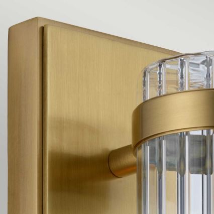 Quintiesse - Aplique de parede para casa de banho WELLINGTON 1xE27/60W/230V IP44 dourado