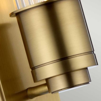 Quintiesse - Aplique de parede para casa de banho WELLINGTON 1xE27/60W/230V IP44 dourado