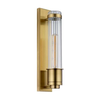 Quintiesse - Aplique de parede para casa de banho WELLINGTON 1xE27/60W/230V IP44 dourado