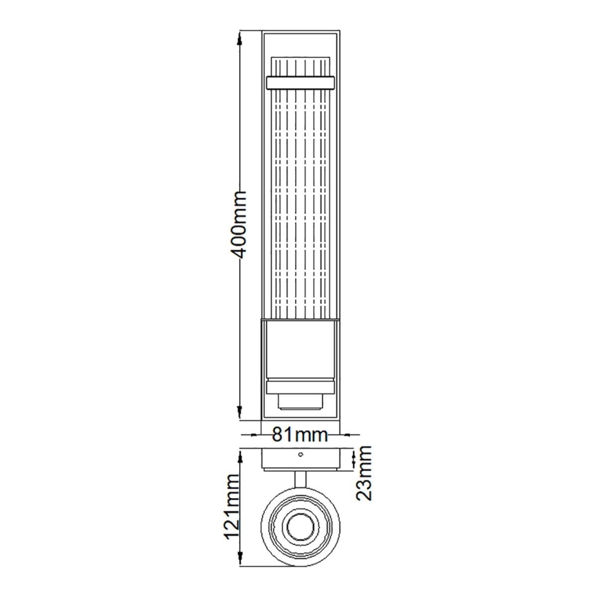 Quintiesse - Aplique de parede para casa de banho WELLINGTON 1xE27/60W/230V IP44 dourado