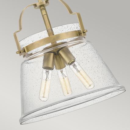 Quintiesse - Lustre de haste WIMBERLEY 3xE27/60W/230V Ø 35,6 cm dourado