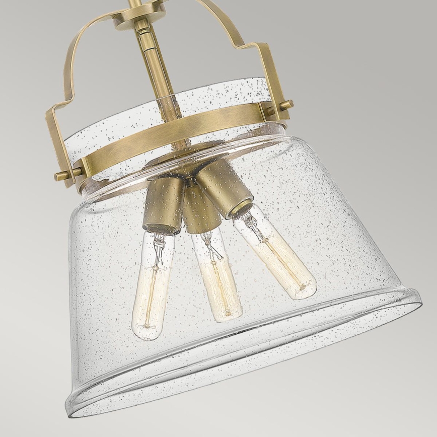 Quintiesse - Lustre de haste WIMBERLEY 3xE27/60W/230V Ø 35,6 cm dourado