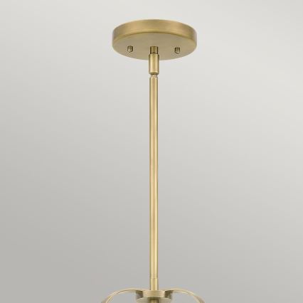 Quintiesse - Lustre de haste WIMBERLEY 3xE27/60W/230V Ø 35,6 cm dourado